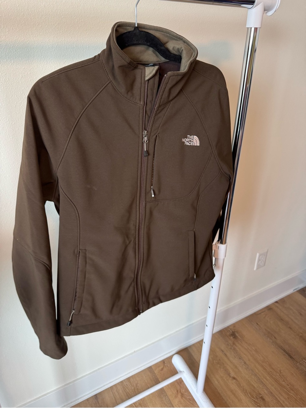 Women's Chocolate Brown The North Face Apex Bionic softshell jacket size Large